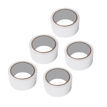 5 Stück 5cm PVC-Bodenmarkierungsband für Sportplätze, Weiß, 934g