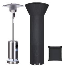 Patio Heater Cover Waterproof With Zipper And Storage Bag 89H x 33D x 19B Wind-Resistant UV-Resistant Snow-Resistant