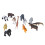Jungle Animals Toy Set 12pcs for Creative Play Decor & Learning 16