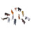 Jungle Animals Toy Set 12pcs for Creative Play Decor & Learning 14