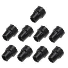 Hiking Trekking Pole Foot Protectors 9Pcs Skid Pads Universal Fit Durable Rubber No Tools Required for Assembly