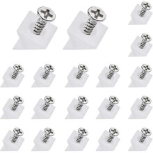 (As show, One size) Drawer Supports, 100 Pieces Repair Shims With Plastic Screws For Fixing Sagging Furniture Chest Drawer Bottom