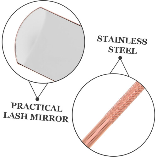 Eyelash Mirror for Lash Extensions Handheld Lash Tool Applicator With Light For Makeup 1