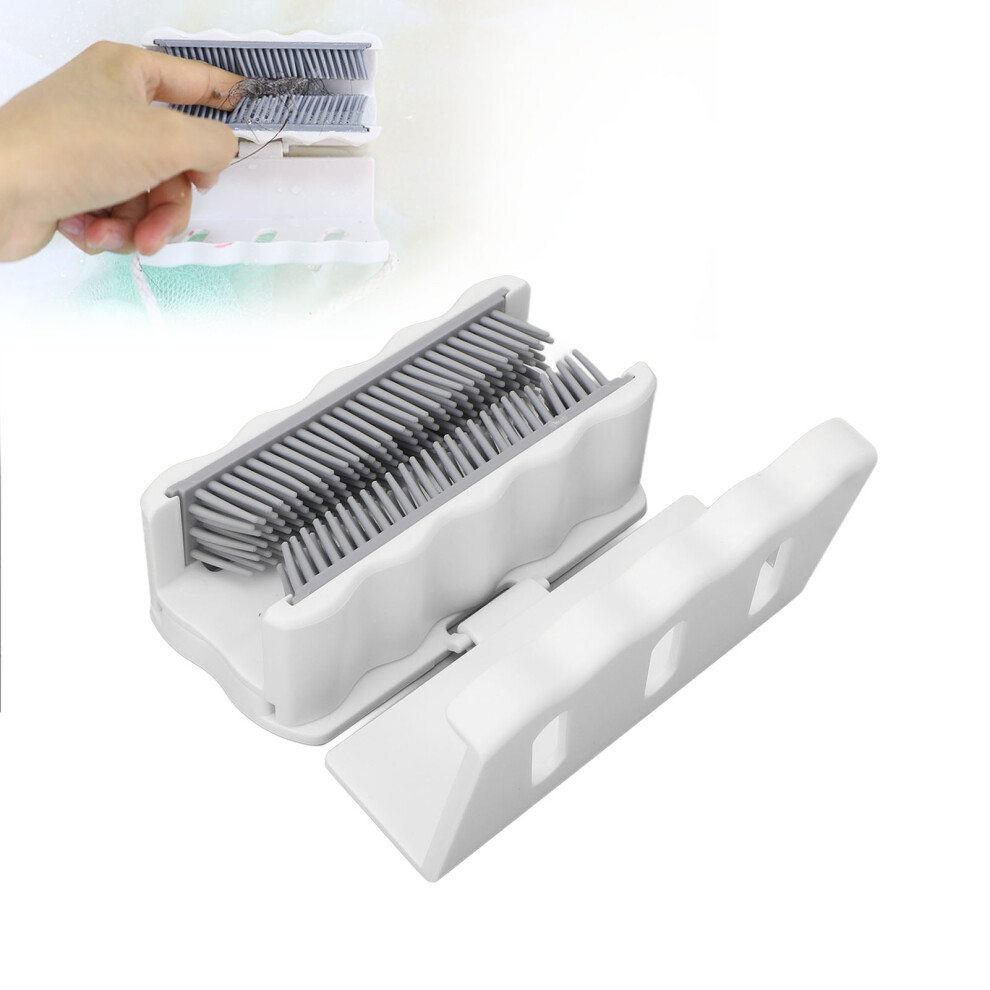 Unisex White Bathtub Drain Hair Filter Reusable Portable Shower Wall Hair Catcher