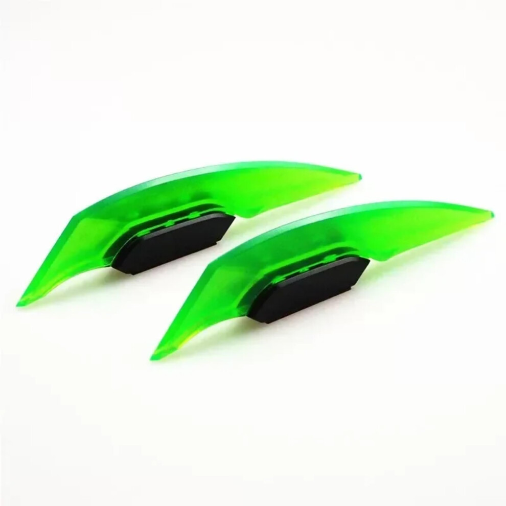 Motorcycle Wind Wing 2 Pieces Universal Fit Winglet Aerodynamic Spoiler Green 9067246345969
