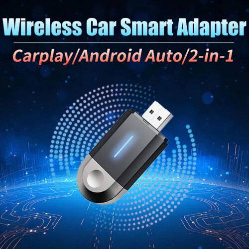 New Mini Wireless CarPlay Android Auto Adapter Smart 2in1 Box for 2