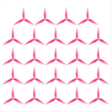 24PCS 51466 V2 FPV Propeller 5inch 3 Blade Drones for RC Racing Drone Pink