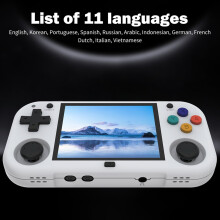 XU Mini M Game Console 128GB 11700 Games 2.8 Inch IPS Linux Handheld Players Retro Video for Kids White Gray