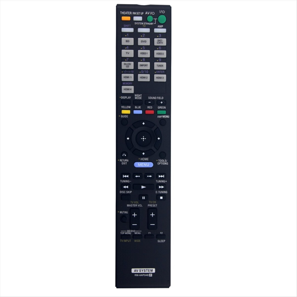 Remote Control Rm-Aap049 Replacement For Str-K900 Str-Dh810 Str-Da3200 Str-Da3200es Surround Sound Av Receiver 4853677819118