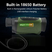 Digital Night-Vision Monocular 40MP 2.5K Infrared Telescope 6X Optical Magnification 8X Zoom Black
