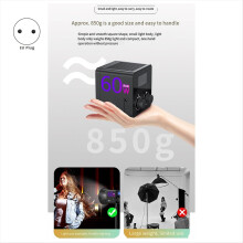 60W Photography Fill Light Portable COB RGB Video 2500-6500K Outdoor Studio Recording EU Plug