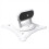 Multi Functional Projector Gimbal Desktop Bracket Lifting Wall Mounted 360 Degree Rotating White 2