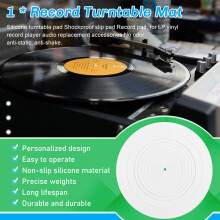 295mm Silicone Turntable Mat Anti-Vibration Slipmat Record for LP Vinyl Player Audio Replacement Accessory C