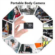 S5 Camera with Screen CMOS HD 1080p Sports Portable Very Small Mini Video Recorder Black+Bundle: Only