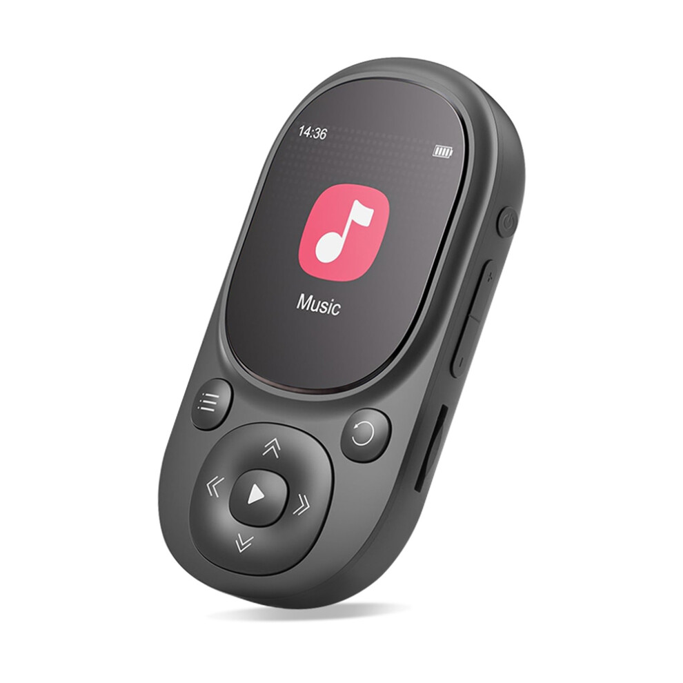 64Gb Clip Mp3 Player With Bluetooth 5.3, Lossless Sound, Fm Radio, Voice Recorder, Supports Up To 128Gb Tf Card Black 4853677847920