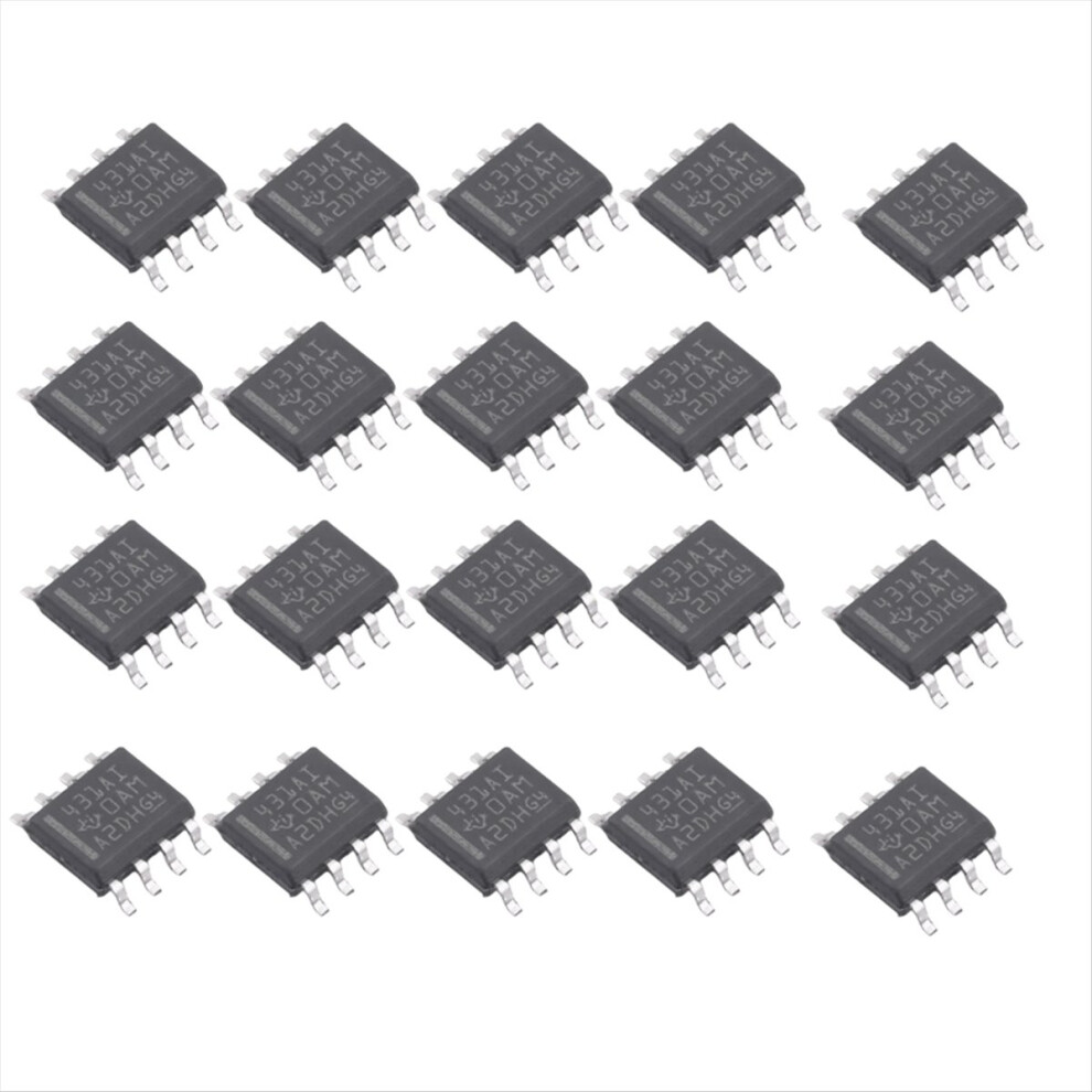 20Pcs Tl431aidr 431Ai Sop8 Chip Adjustable Shunt Voltage Regulator 4853677855536