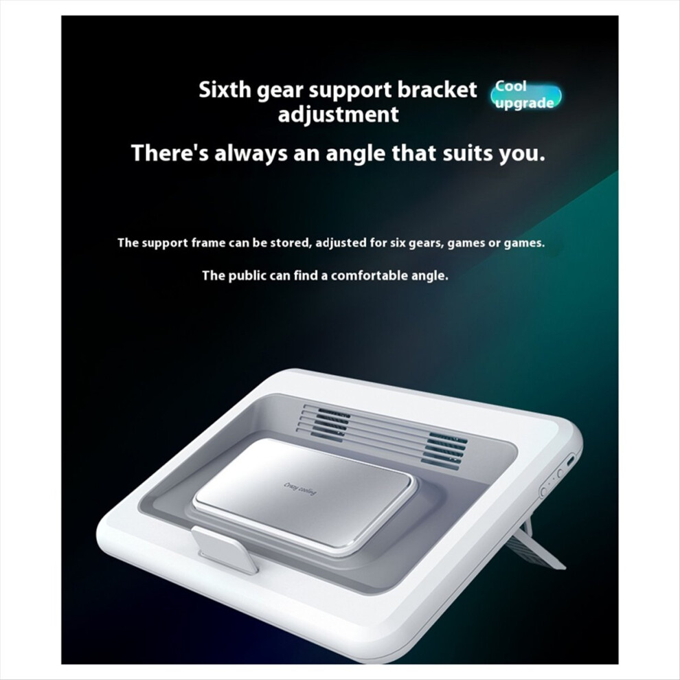 New Gaming Laptop Cooler With 2 Cooling Silent Fans Rapid Of Semiconductors Adjustable Notebook Stand 4853677847227