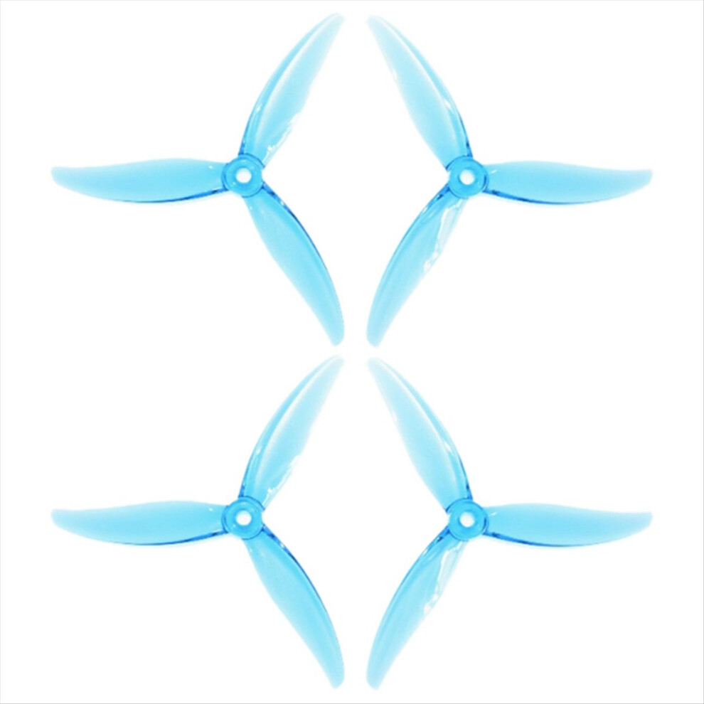 Jehiatek Blue 4Pcs Mck 3-Blade Pc Propeller 5.1 Inch 2Cw+2Ccw Drone For Fpv Freestyle Juicy Sbang Drones Diy Parts