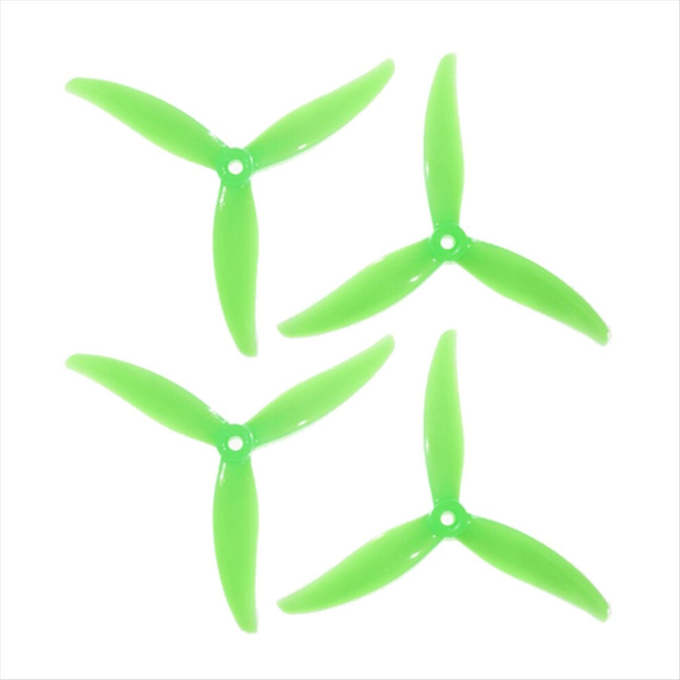 Jehiatek Green 4Pcs Mck 3-Blade Pc Propeller 5.1 Inch 2Cw+2Ccw Drone For Fpv Freestyle Juicy Sbang Drones Diy Parts
