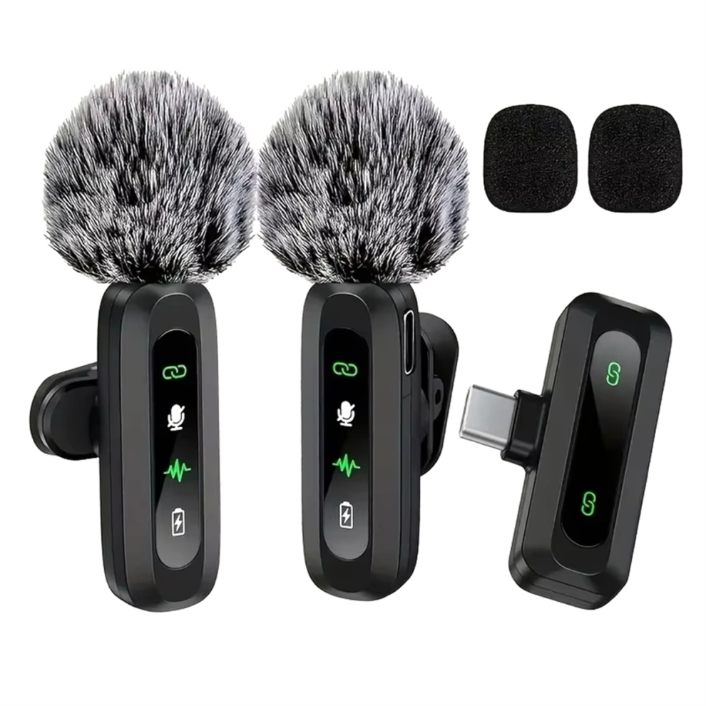 J3 Wireless Lapel Microphone Usb Type-C Connector Noise Cancellation Mic For Streaming Unidirectional- Pattern A 4853677865306