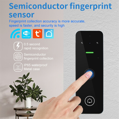 Video Intercom Access Control Keypad Visual Doorbell Tuya Smart WiFi RFID Digit Fingerprint System Outdoor 2