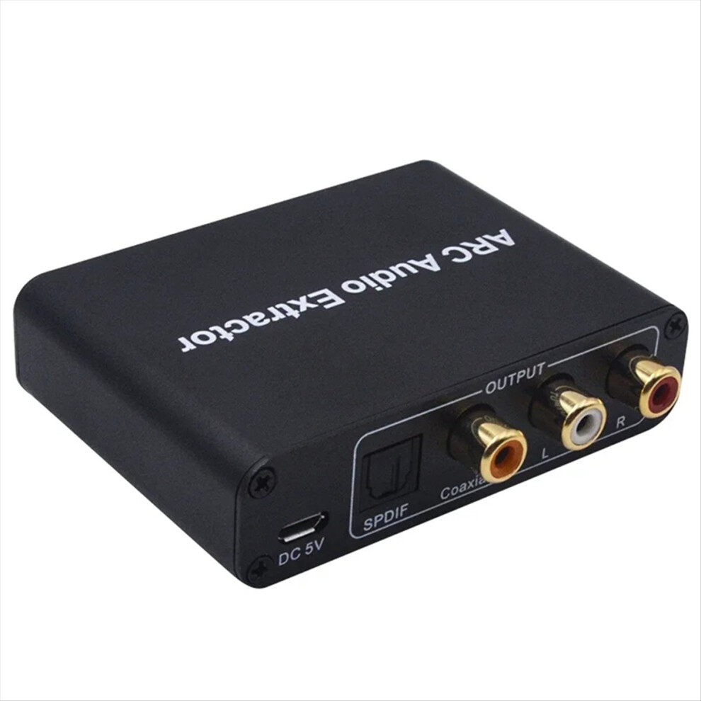 192Khz Aluminum Arc Audio Adapter -Compatible Extractor Digital To Analog Converter Spdif Coaxial Jehiatek