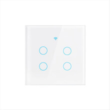 WiFi Smart Switch EU Neutral Wire /No Touch Light Works with Home 4 Gang
