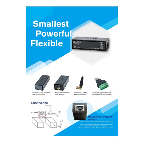 Serial Port RS485 to Ethernet Device IOT Server Module -EE11A Support Modbus Protocol 2