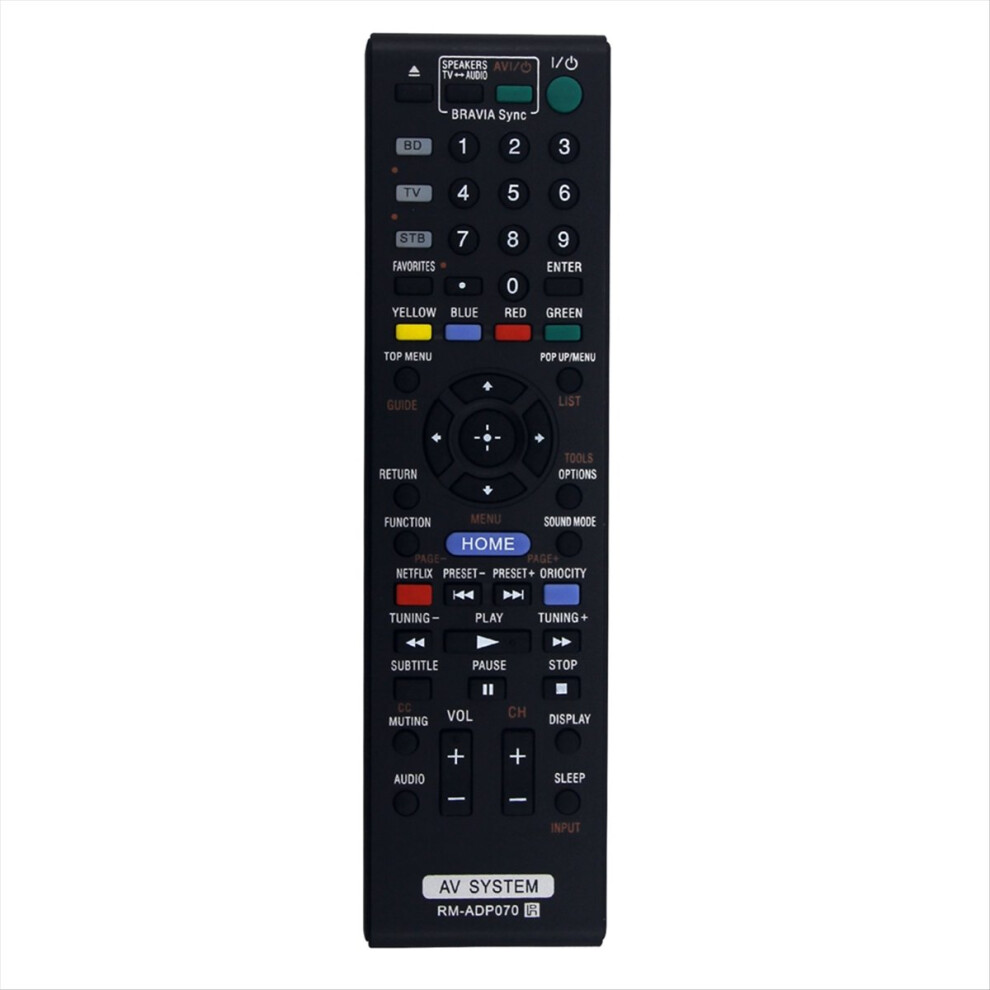Remote Control Rm-Adp070 Replace For Av System Home Theater Hbd-E280 Bdv-E980w Hbd-E580 Hbde280 Bdve980w 4853677874858
