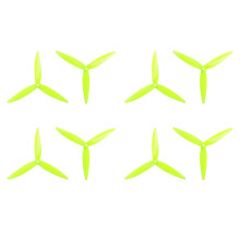4 Pairs 7040 7x4x3 3-Blade PC Propeller CW+CCW for RC FPV Freestyle 7inch Long Range Drones DIY Parts Fluorescent Yellow