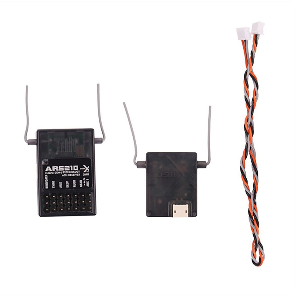 Ar6210 Dsmx 2.4G 6 Channel Receiver Receptor W Satellite For Dsm2 Dx6i Dx7 Dx8 Ar9020 Jr Dsx7 Dsx9 Airplane 4853713406258
