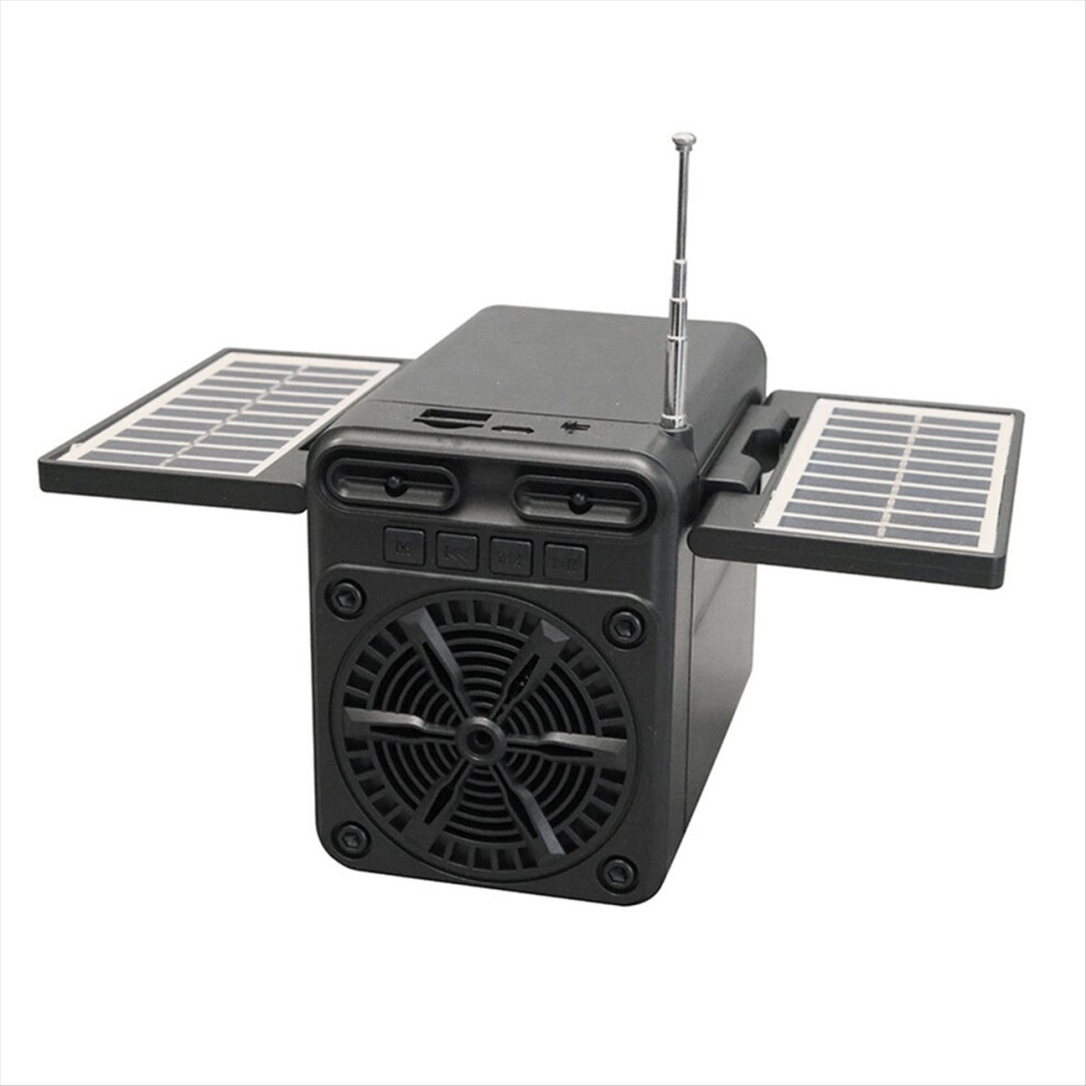 Solar Emergency Charging Fm Radio Multifunctional Bluetooth Speaker Tf Card U Disk Playback With 18650 Battery 4853713406395