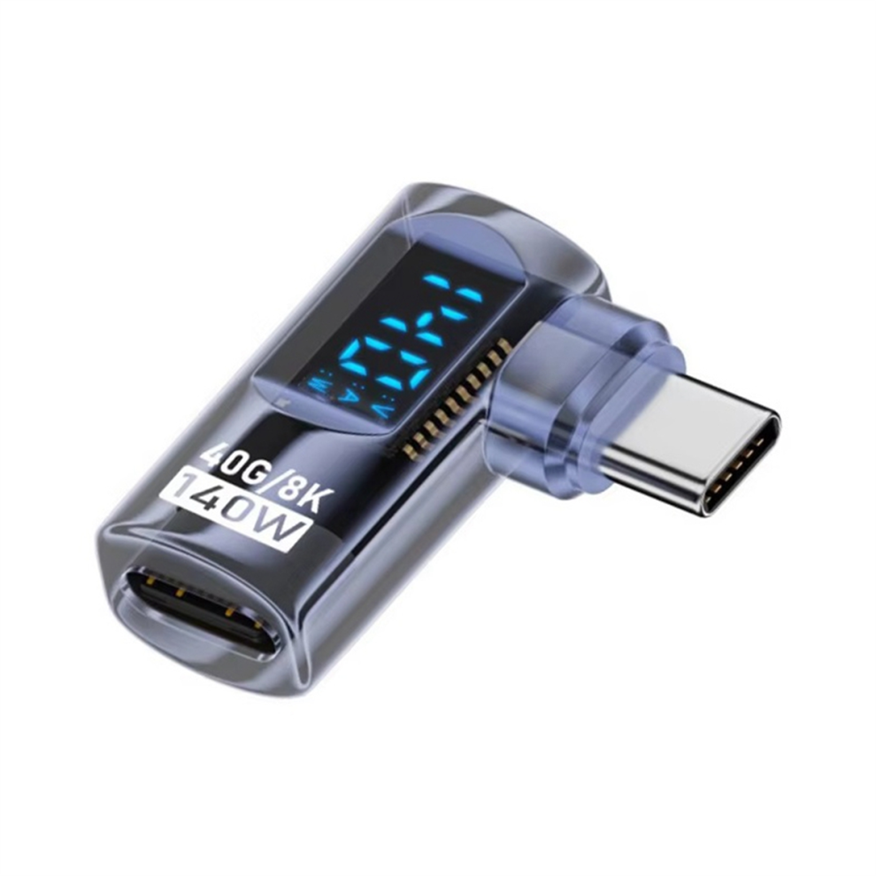 90 Degree Usb C Adapter Right Angle U Shape Type 40Gbps Data Transfer Pd 140W Usb4.0 8K 60Hz Converter, A 4853713403011