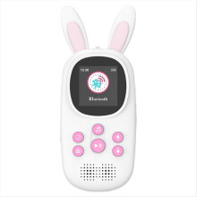 32GB Music MP3 Player for Kids, Cute Bunny Kids with BT, & MP4 Players Speaker