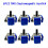 6PCS TMR Electromagnetic Joystick for Gamepad Upgrade 3D Analog Thumbstick Controller 3