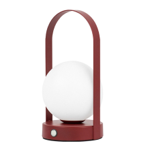 Portable Outdoor Hanging Metal Table Lamp Dimmable Rechargeable Bedroom Bedside Night Light Wine&Red