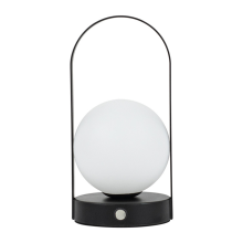 Portable Outdoor Hanging Metal Table Lamp Dimmable Rechargeable Bedroom Bedside Night Light Black