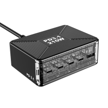 210W PD 3.1 GAN Desktop Charger USB Type C Fast Charging Station for Pro//SamsungS23 Phone Tablet EU PLUG