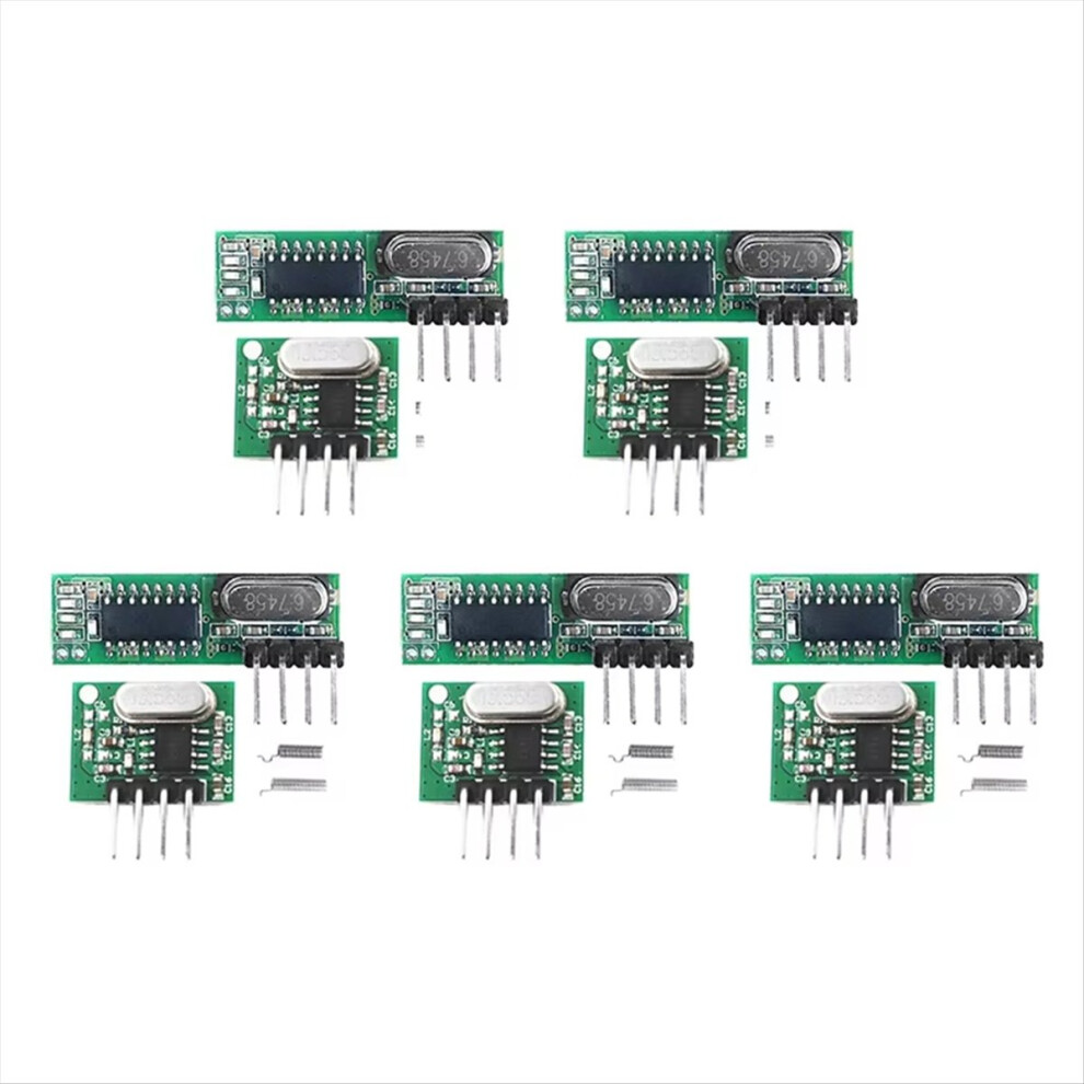 433 Mhz Superheterodyne Receiver And Transmitter Module Wireless Diy Kit Antenna 4853713407989