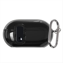 Lock Buckle Case for Solo Buds Transparent Electroplated Button Protection Soft Cover,A