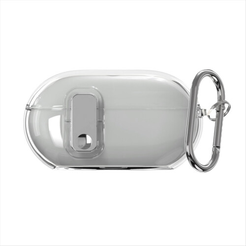 Lock Buckle Case for Solo Buds Transparent Electroplated Button Protection Soft Cover,B 1