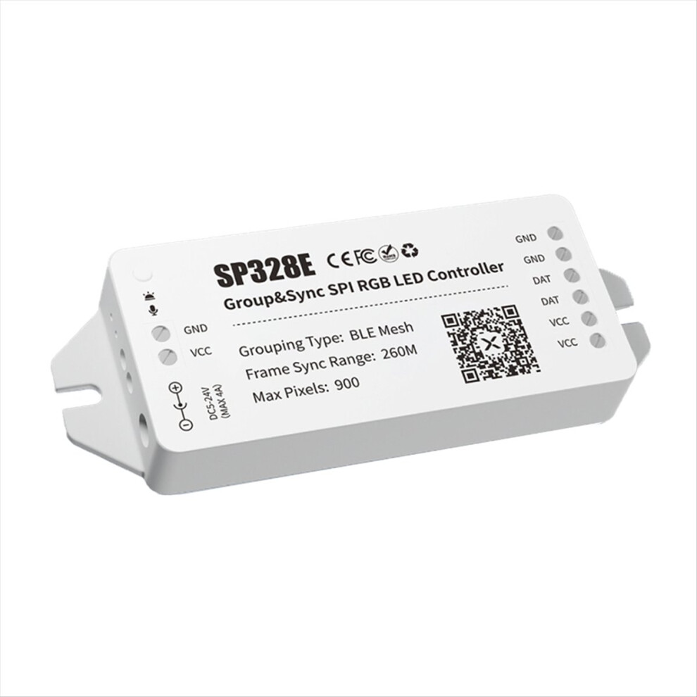 Sp328e Spi Led Controller With Mesh Bluetooth App Wireless Signal Amplifier Sync Control For Addressable Rgb Dimmer 4853713415267