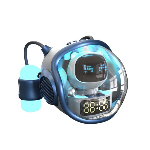 Astronaut Spaceship Wireless Bluetooth Speaker AI Interactive with RGB Light Alarm-Clock Night