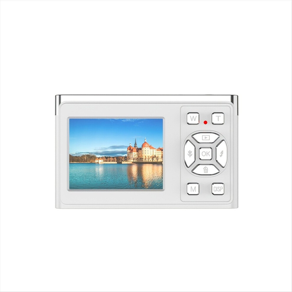 HD Digital Camera Mini Student Activity CCD Selfie Card 50 Million Pixels 2.2 Inch Display for Travel White-image-OPC-PMGCTHY-NEW