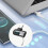 120W Type C to Adapter Elbow Digital Display USB Adapator Fast Charging Converter Silver 5
