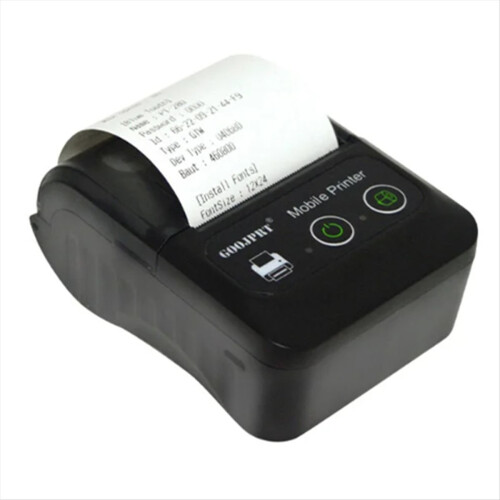 Mini Portable Bluetooth Thermal Receipt Compatible with Mutil-Ple System for POS Machine to Print Bill Printer EU Plug