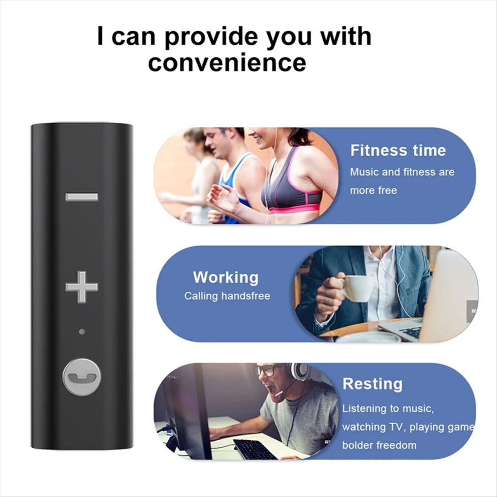 Wireless Bluetooth 5.0 Adapter Car Audio Receiver Music For Headphone Speaker Support Voice Call Light 4853713429219