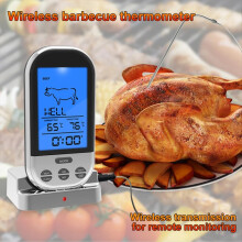 Wireless Digital Meat Thermometers Remote Cooking Food Barbecue Grill Thermometer with Probe for Oven Smoker BBQ