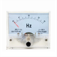 85L1-HZ Square Pointer Type AC 380V Analog Panel Frequency Meter Tester Gauge Indicator 45-55Hz 65x65mm