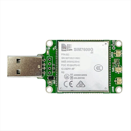 SIMcom SIM7600G-H LTE CAT4 USB Dongle Core Board+FPC Supports GNSS Development Board 1